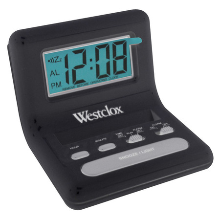 Westclox CLOCK TRAVEL ALARM 0.8"" 47538A